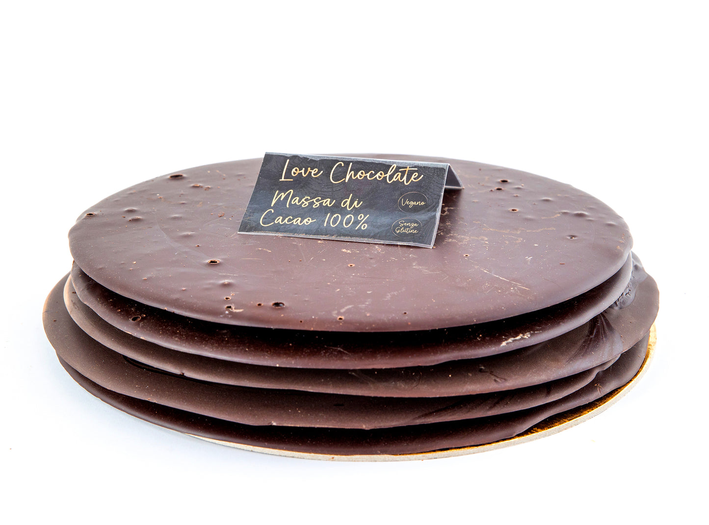 Lastra di cioccolato alla massa di cacao 100% senza glutine e senza lattosio 100 grammi