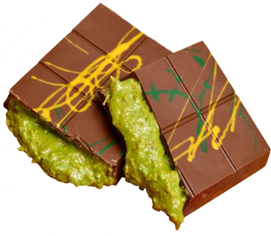 DUBAI CHOCOLATE grammi 80 o 180 - Tavoletta al latte con ripieno di Pistacchio e pasta kataifi