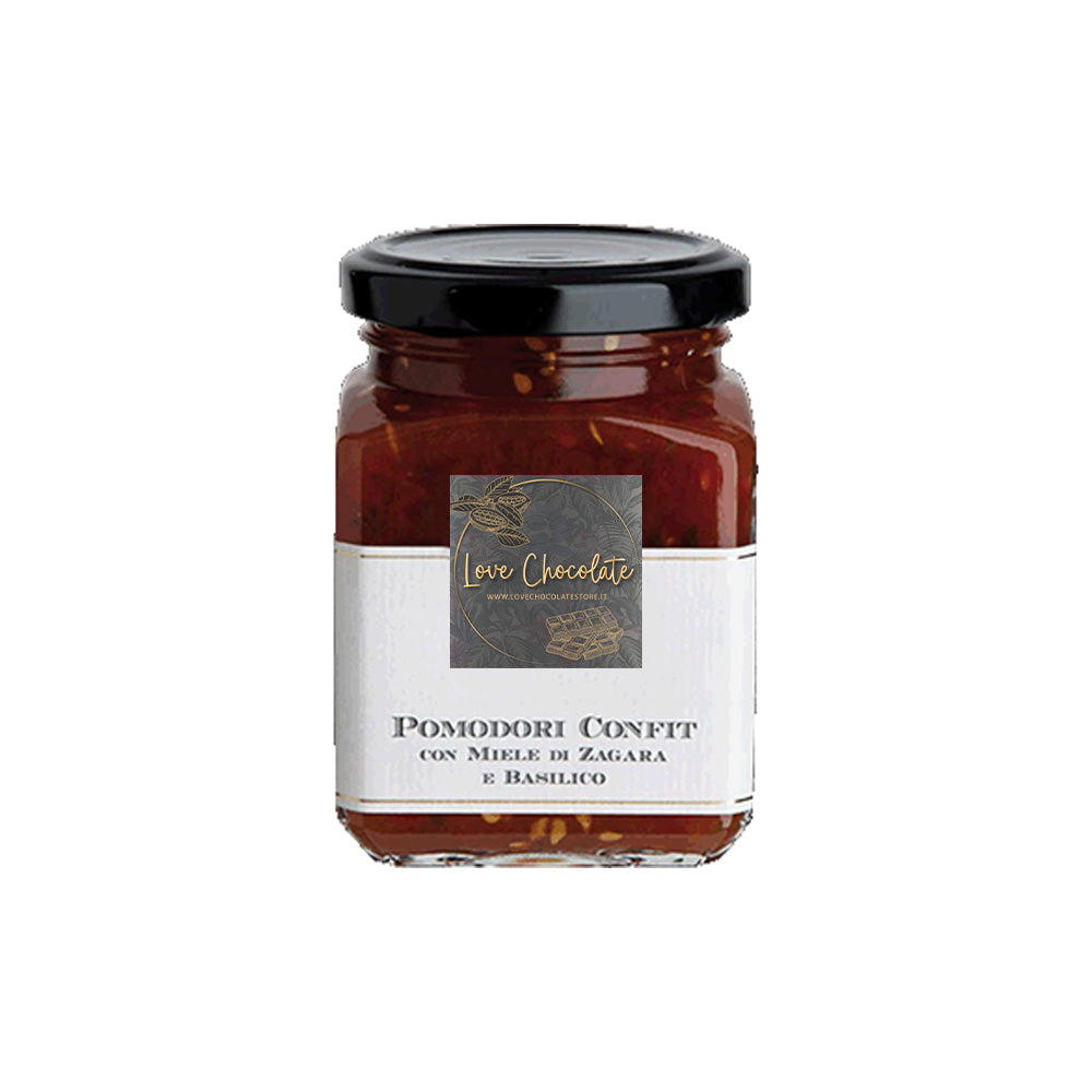 Gelée di Pomodori Confit con Miele di Zagara e Basilico