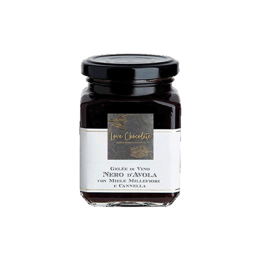 Gelée di Vino Nero d'Avola con Miele Millefiori e Cannella 28 grammi