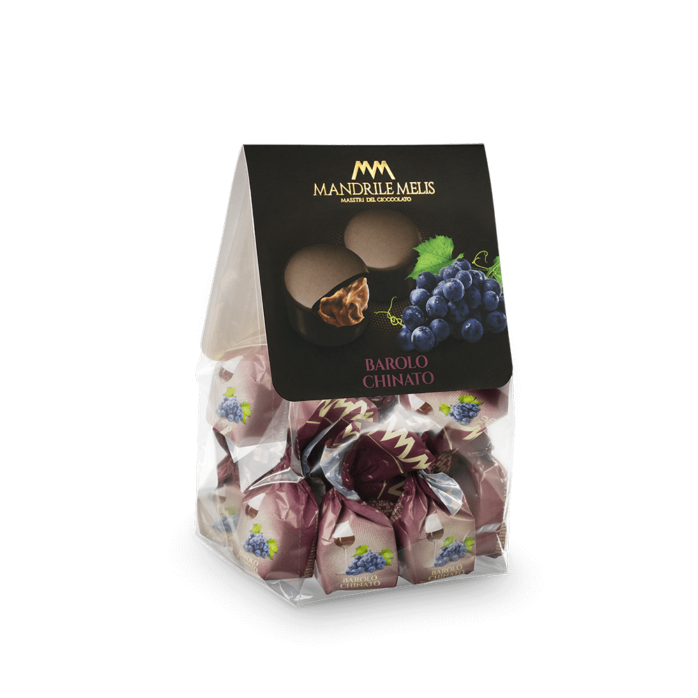 Praline di cioccolato alla crema al barolo chinato