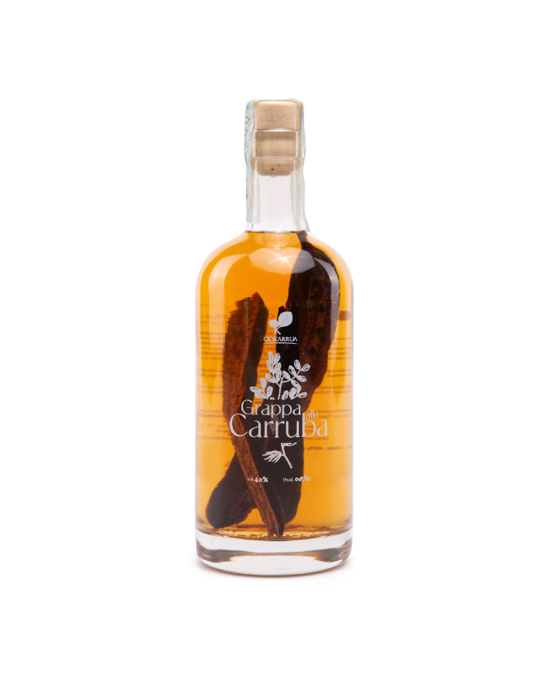 Grappa alla carruba 40% VOL bottiglia da 50cl