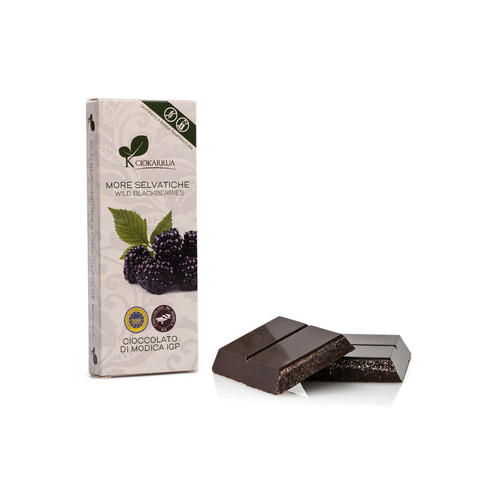Barretta di cioccolato di Modica More Selvatiche 100 grammi IGP