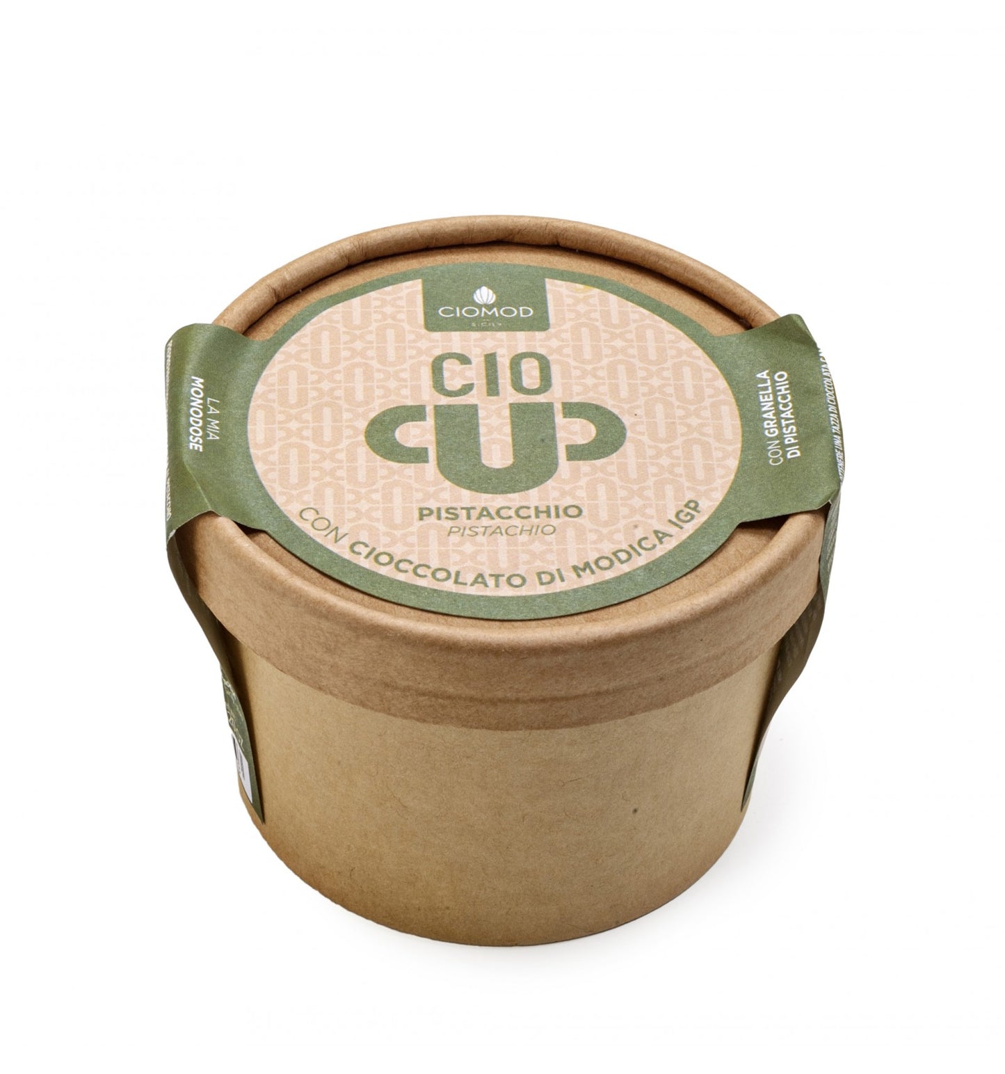 Ciocup - cioccolata calda al pistacchio con cioccolato di Modica IGP da 34 grammi
