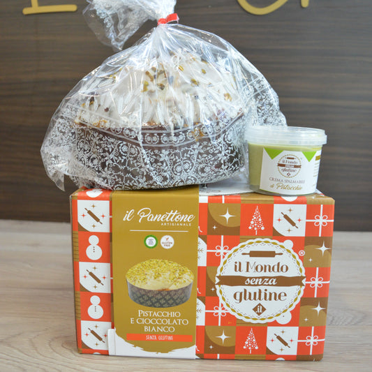 Panettone Pistacchio & Cioccolato Bianco – Senza Glutine