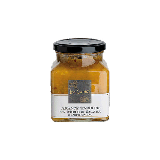 Confettura di Arance Tarocco con Miele di Zagara e Peperoncino 28 grammi