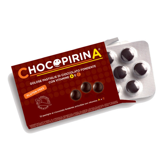 Chocopirina - 12 pastiglie di cioccolato con vitamina A e C