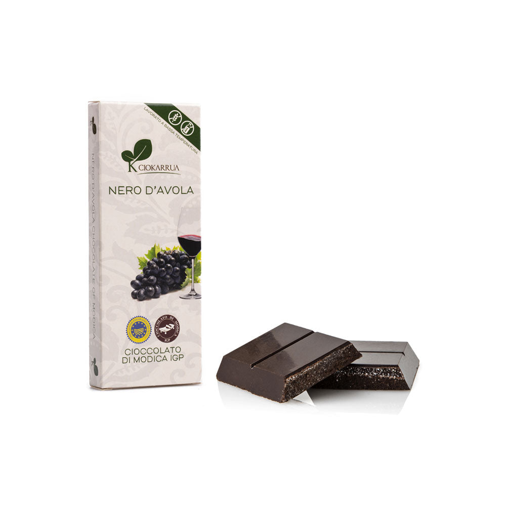 Barretta di cioccolato di Modica Nero d'Avola 100 grammi IGP
